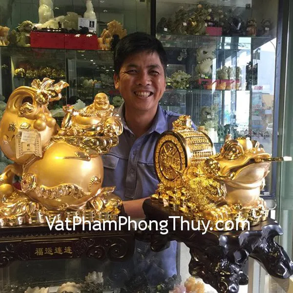 Anh Trọng - Khách đã mua Phật di lạc trên hồ lô H244G và Thiềm thừ kéo cải K146M