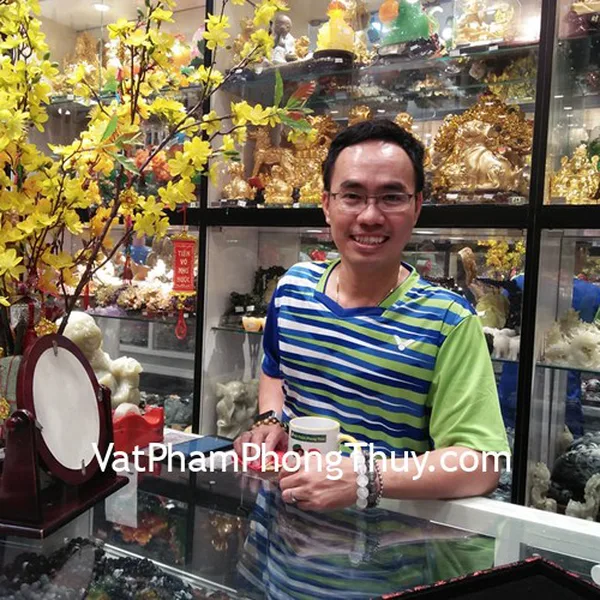 Anh Bình - khách hàng mua vòng tay thạch anh ưu linh trắng S6649-8057