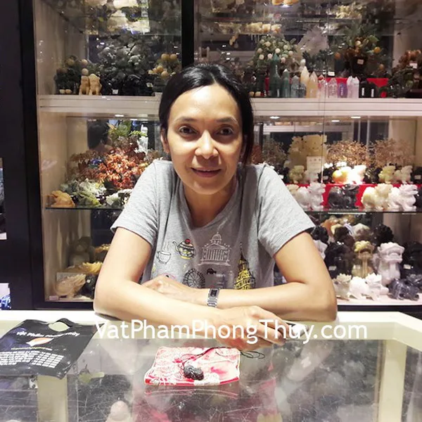 Chị Mỹ Phương - khách hàng mua Tỳ hưu vẩy rồng đá mắt mèo S931