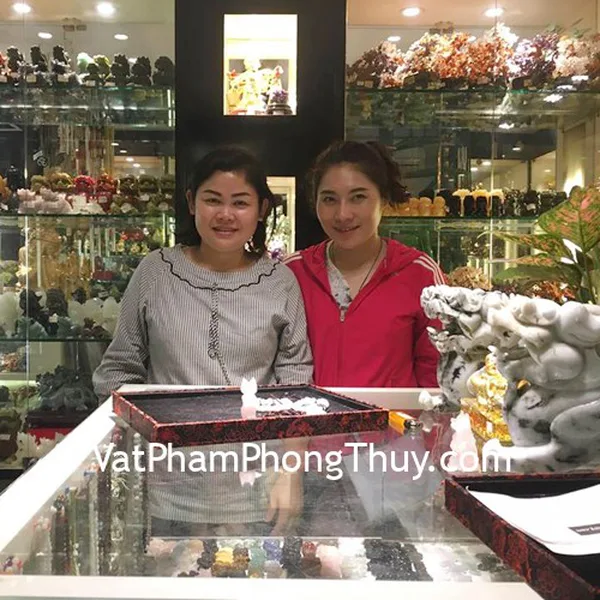 Khách hàng - chị My đã mua Hồ ly thạch anh hồng H080,Chuỗi Phỉ Thúy + 2 Tỳ Hưu treo S6153, Tỳ hưu Phỉ Thúy A+ S6636