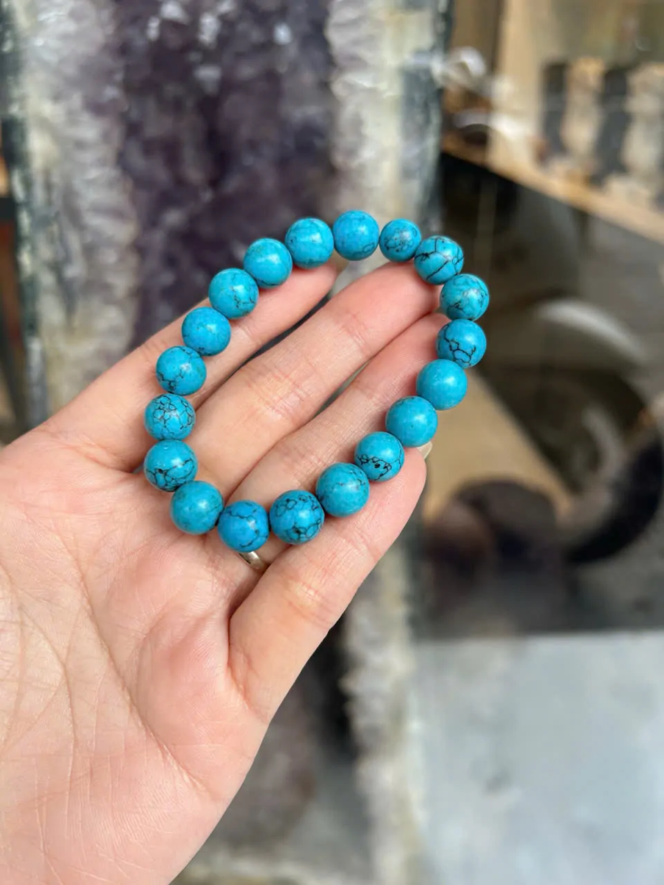 Chuỗi đá ngọc lam nhỏ (Turquoise) S6291
