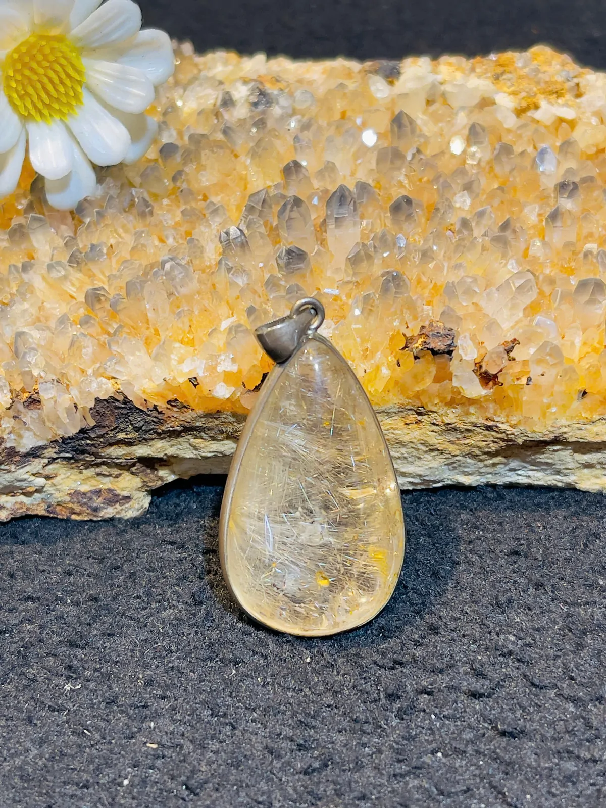 Mặt thạch anh tóc vàng S866-S5-1524