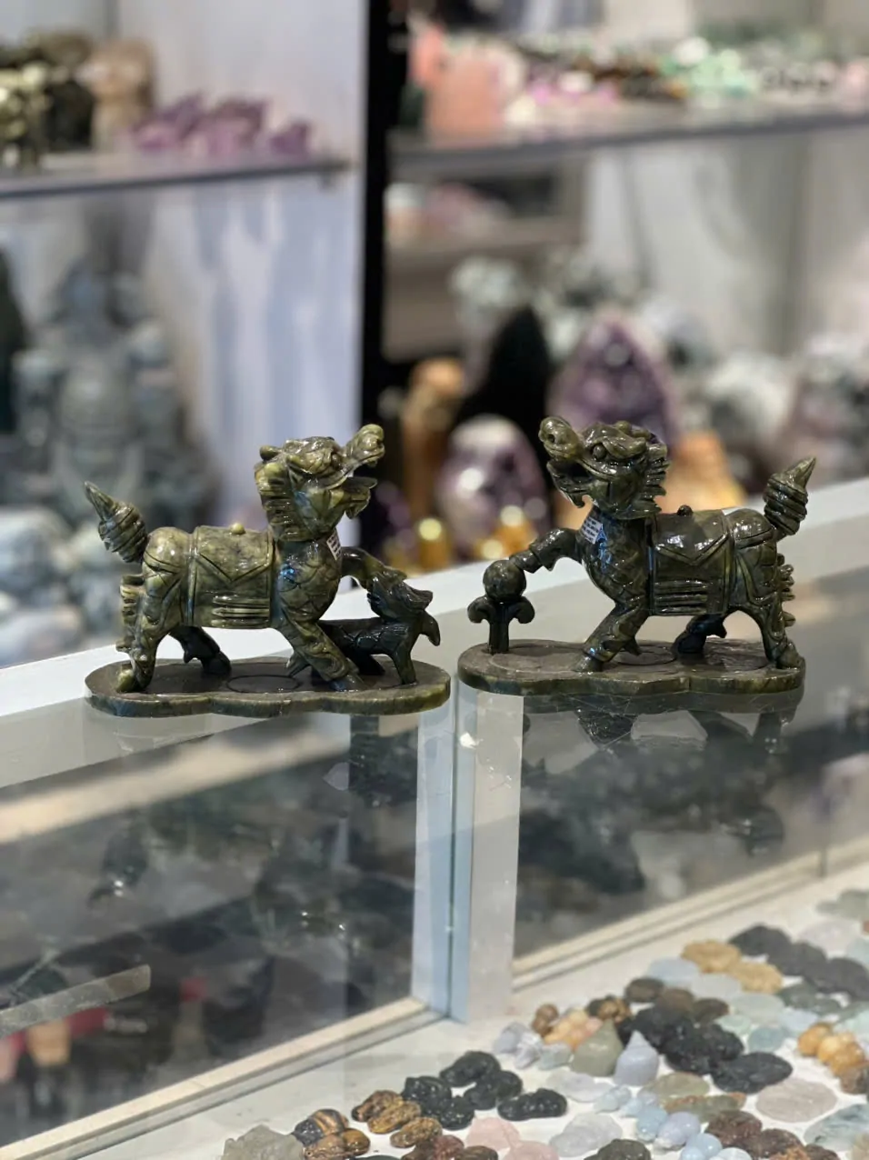 Kỳ lân lam ngọc nguyên bảo lớn GM080