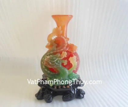 Rồng xanh đế gỗ nhỏ - phú quý long bình A143