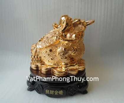 Thiềm thừ vàng đế gỗ xoay - chiêu tài tấn bảo,  bát phương chiêu tài A105