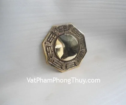 Bát quái bọc nhôm vàng lõm trung- 7in FK1203