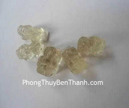Mặt nhẫn Tỳ hưu thạch anh vàng 10.5 FS757