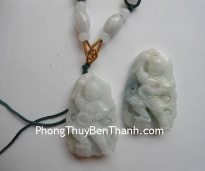 Mặt đeo cổ Phật Di Lặc vân xanh (50.1g) S6627-S1-4910