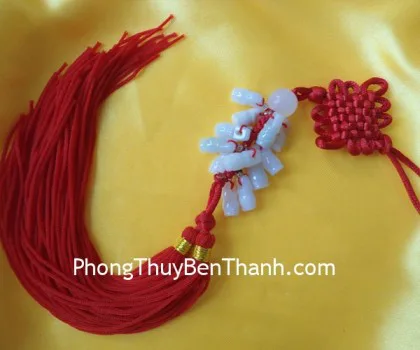 Ngọc bội treo12 gàu tài lộc+1 bi lớn Miến Điện S284
