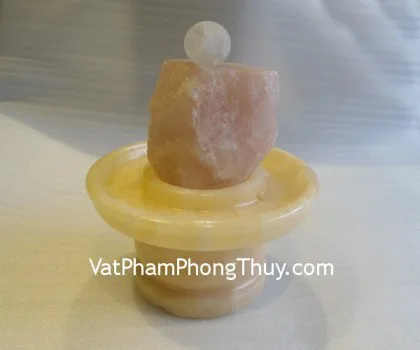 Phong thủy luân hoàng long + thạch anh hồng FM112