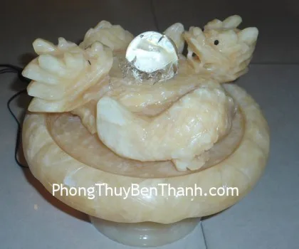 Rồng xoay đá Hoàng Long (phong thủy luân) FN065
