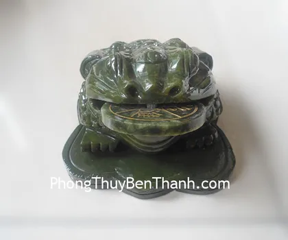 Thiềm thừ vàng lớn đế xoay bình bát quái - bát phương tụ tài K127M