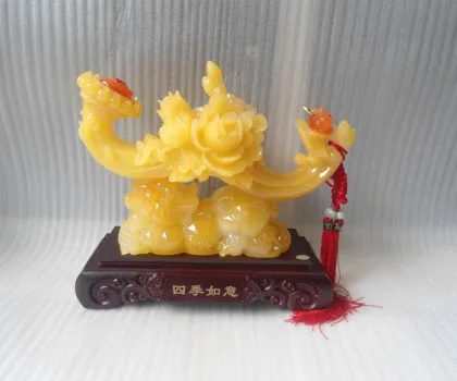 Như ý vàng ngọc có mẫu đơn - tứ quý cát tường H496G
