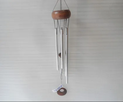 Chuông gió 6 ống - vòng gỗ CG1209