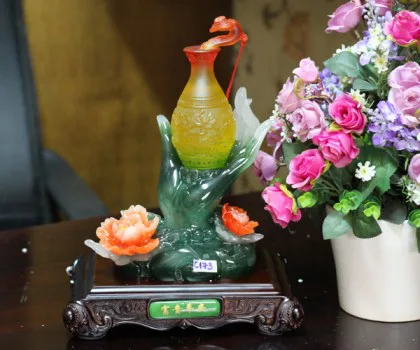 Bình tài lộc như ý trên tay phật - Phú quý bình an C173A