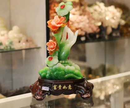 Gậy như ý lưu ly trên tay phật - Phú quý như ý C179A