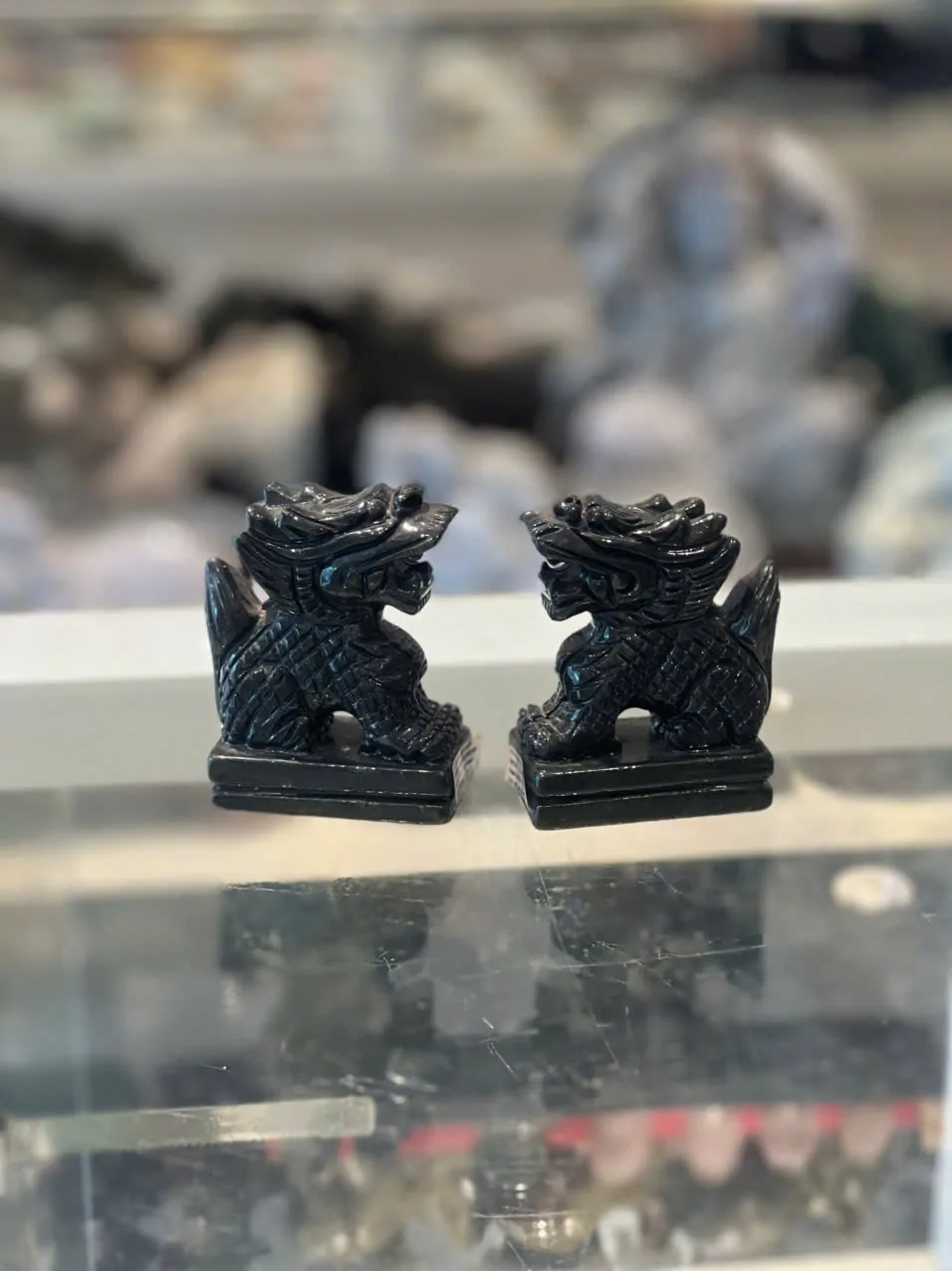 Kỳ lân lam ngọc ngồi (nhỏ) GM189