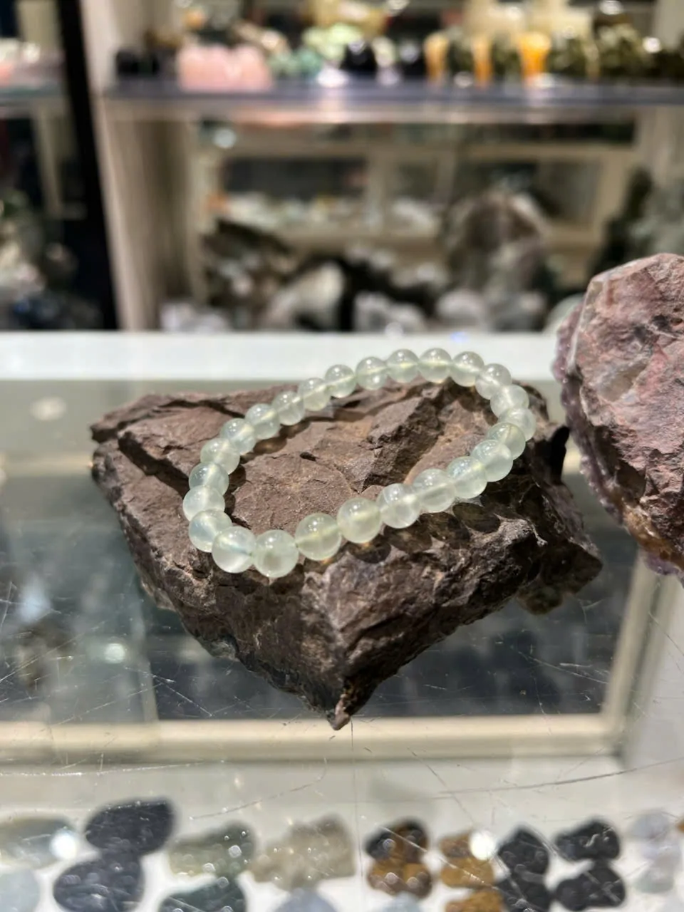 Chuỗi thạch anh xanh lá A+ Uruguay(16.4gr-25bi) S6239-S1-2592