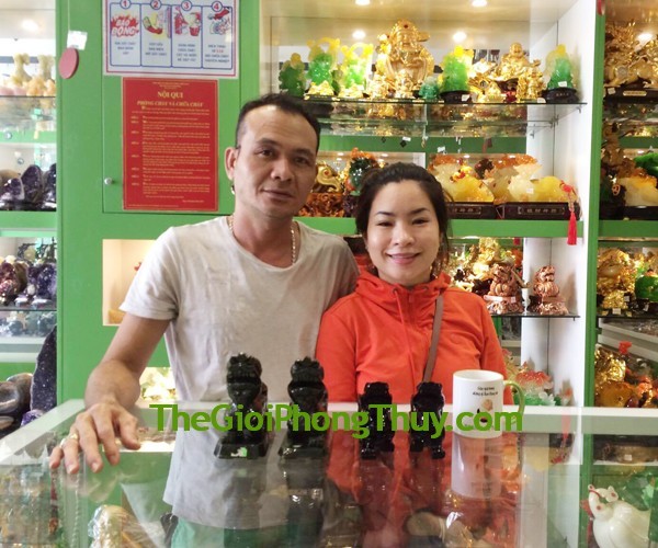 Anh Kiệt - Khách hàng mua Tỳ hưu hắc ngà có cánh 6 tấc trung FGM008, Tỳ hưu lam ngọc có bờm FHM018, Thiềm thừ lam ngọc 5 tấc FGM025