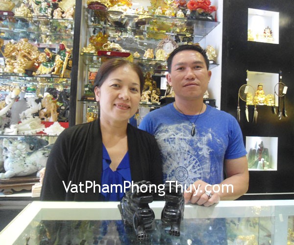 Anh Chẩn - khách hàng mua cặp tỳ hưu thạch anh đen HM010