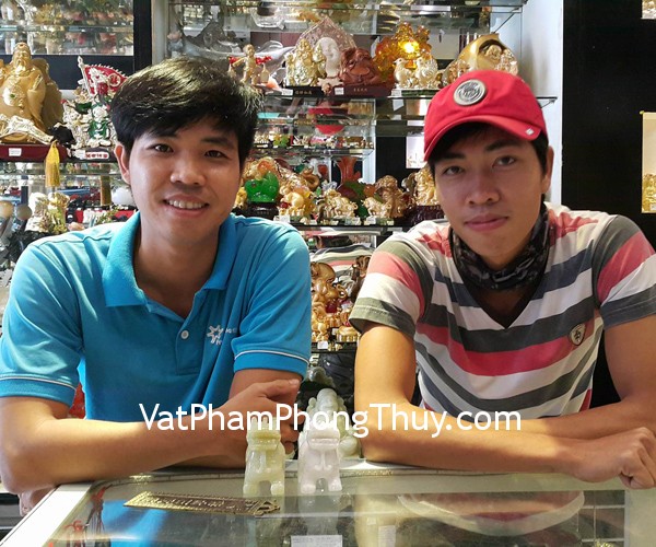 Anh Hưng - Khách hàng mua Tỳ Hưu Bắc Kinh xanh BKX-S, Tỳ Hưu Bắc Kinh trắng BKT-S và Kim Bài Thái Sơn Thạch Cảm Đương CC1161