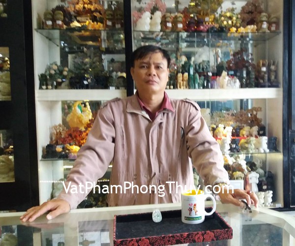 Chú Dũng - khách hàng mua Phật Như Lai Đại Nhật ngọc Phỉ thúy S6508-6