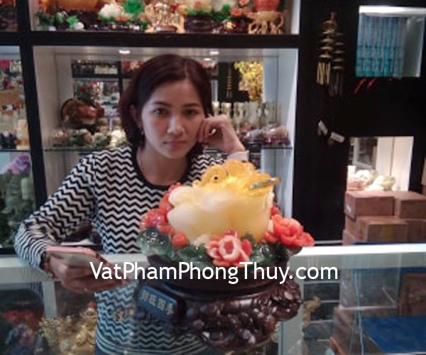 Chị Thanh - khách hàng mua tượng cóc phong thủy LN091